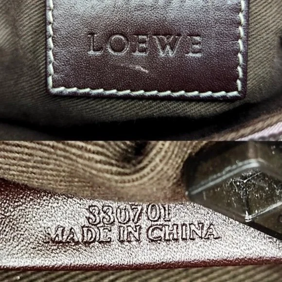 Loewe Pink and White Crossbody Bag